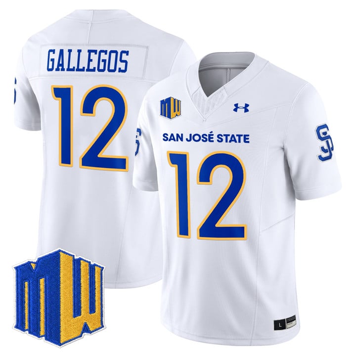 Chon Gallegos Jersey #12 San José State Spartans 2025 Limited Stitched