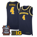 Chris Webber Jersey #4 Michigan Wolverines 2026 Final Four Stitched Navy
