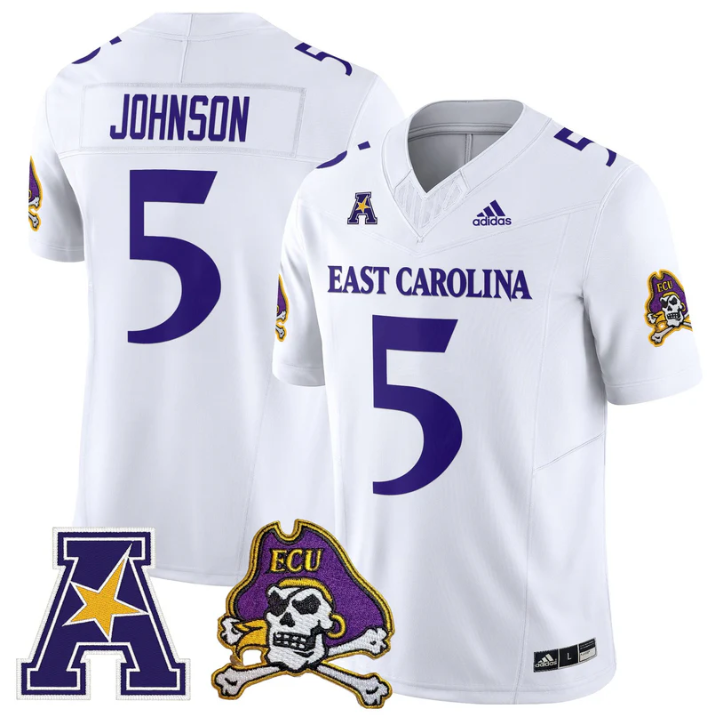 Chris Johnson Jersey #5 East Carolina Pirates 2025 Limited Stitched