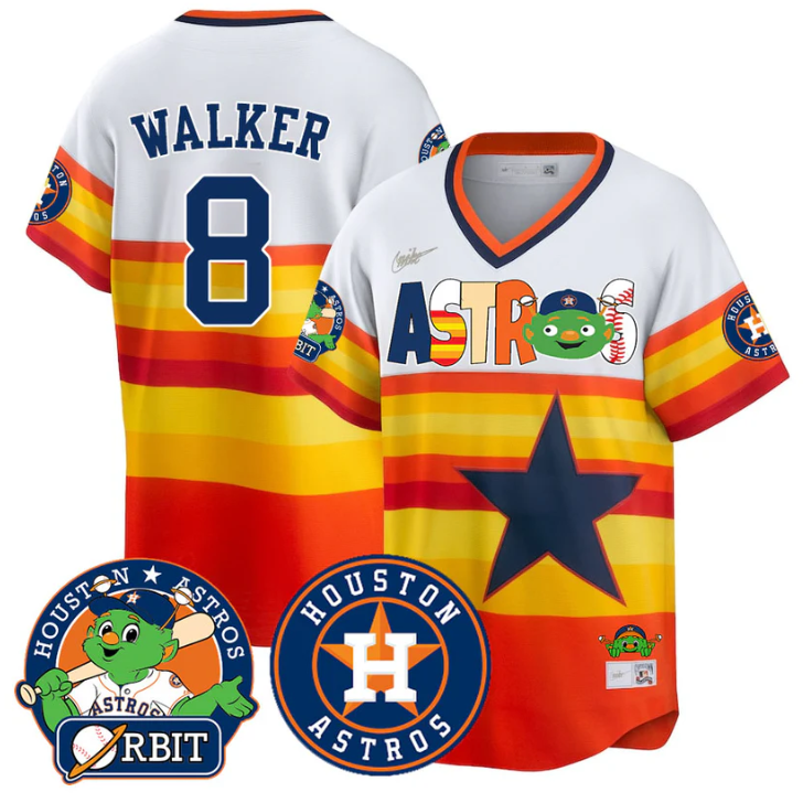 Christian Walker Jersey #8 Houston Astros Orbit Vapor Premier Limited Stitched