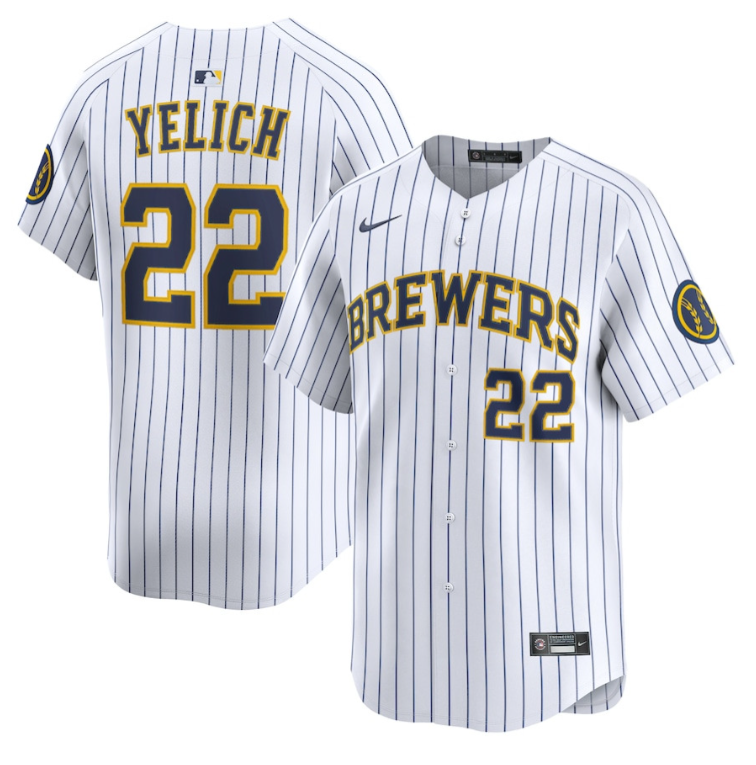 Christian Yelich 22 Milwaukee Brewers Alternate Limited Men Jersey