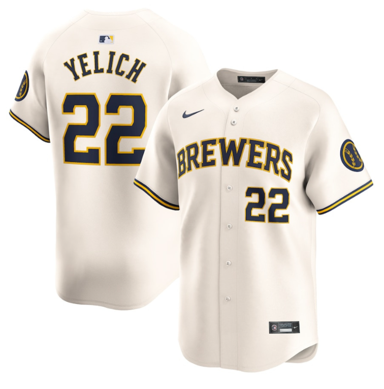 Christian Yelich 22 Milwaukee Brewers Alternate Limited Men Jersey
