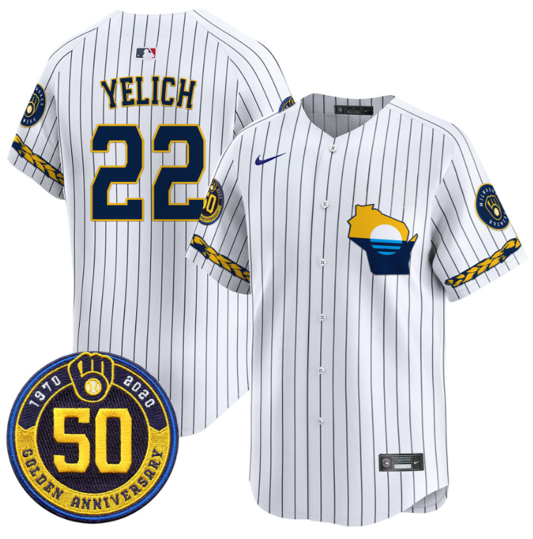 Christian Yelich 22 Milwaukee Brewers Alternate Limited Men Jersey