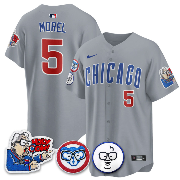 Christopher Morel Jersey #5 Chicago Cubs Harry Caray Holy Cow Patch Premier Limited Stitched