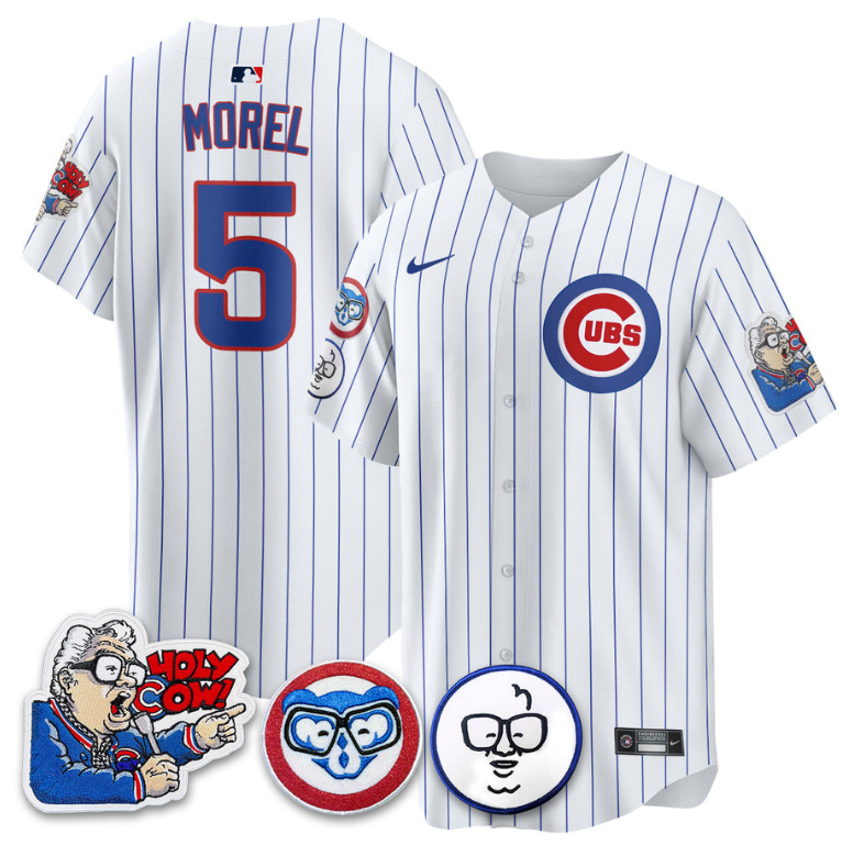 Christopher Morel Jersey #5 Chicago Cubs Harry Caray Holy Cow Patch Premier Limited Stitched