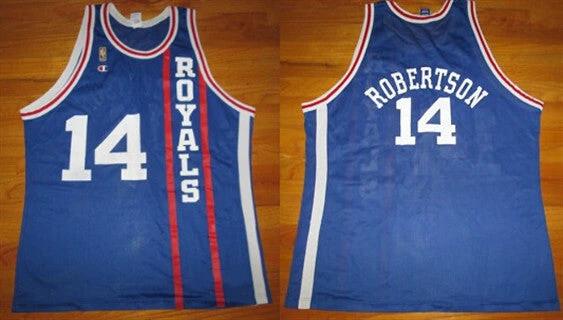 Cincinnati Royals #14 Oscar Robertson Blue Stitched Basketball Jersey