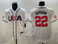 Clayton Kershaw Jersey #22 USA Baseball 2026 World Baseball Classic Stitched White