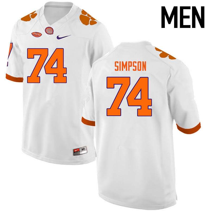 Clemson Tiger #74 John Simpson College Football Jersey Stitched