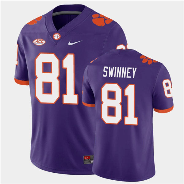 Clemson Tiger #81 Drew Swinney College Football Jersey Stitched