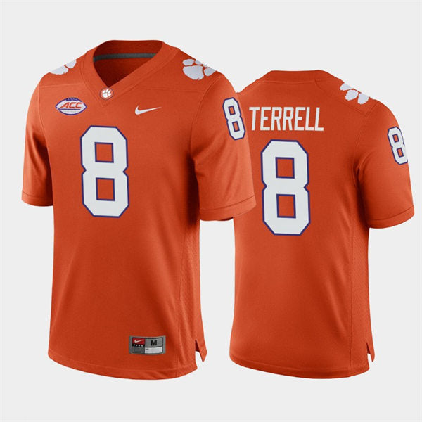 Clemson Tiger #8 A.J. Terrell College Football Jersey Stitched