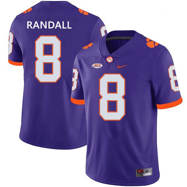 Clemson Tiger #8 Adam Randall College Football Jersey Stitched