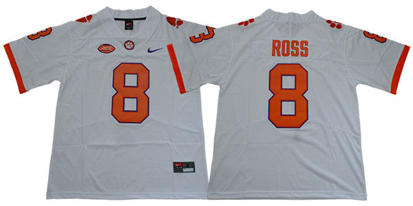 Clemson Tiger #8 Justyn Ross College Football Jersey Stitched