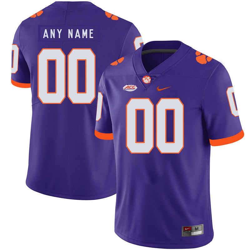 Custom Clemson Tigers #00 Custom College Football Jersey Stitched