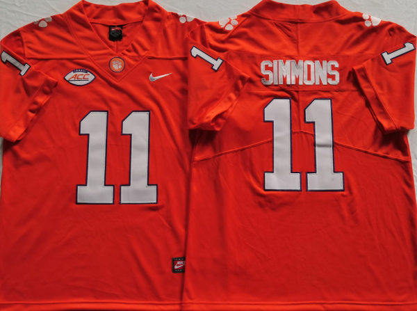 Clemson Tigers #11 Isaiah Simmons College Football Jersey Stitched