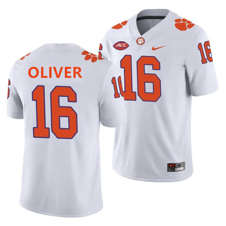 Clemson Tigers #16 Myles Oliver College Football Jersey Stitched