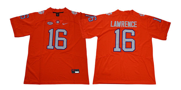 Clemson Tigers #16 Trevor Lawrence College Football Jersey Stitched