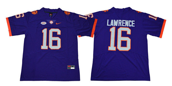 Clemson Tigers #16 Trevor Lawrence College Football Jersey Stitched