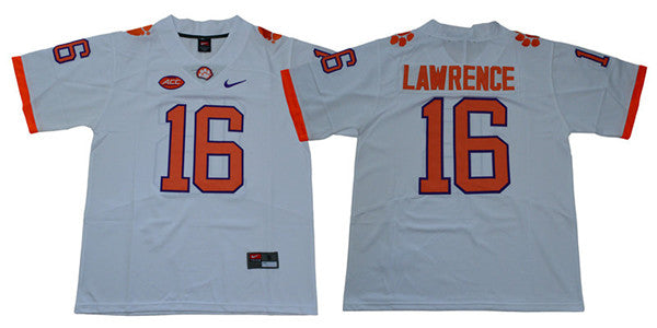 Clemson Tigers #16 Trevor Lawrence College Football Jersey Stitched