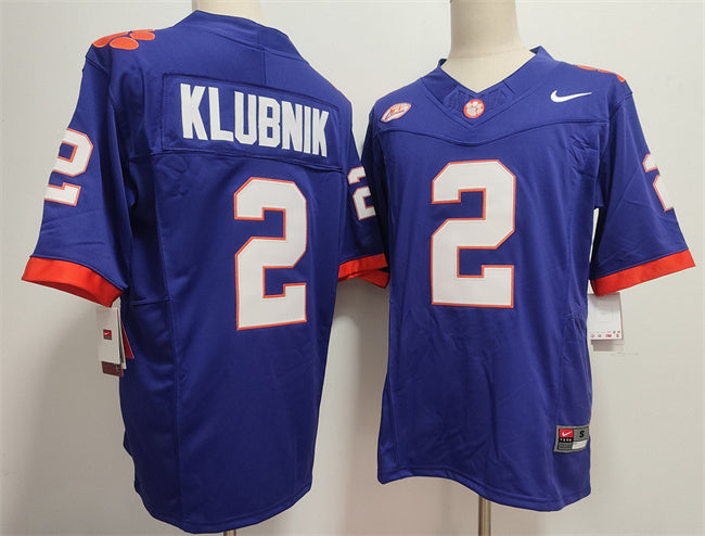 Clemson Tigers #2 Cade Klubnik Jersey F.U.S.E. Football Stitched