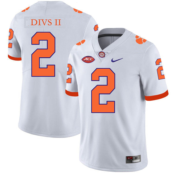 Clemson Tigers #2 Fred Davis II football Jersey Stitched