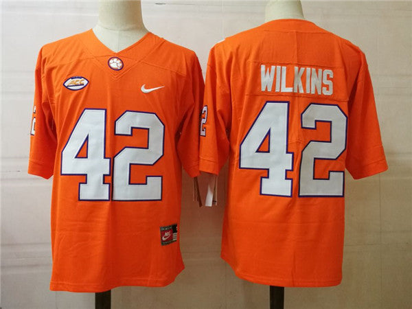 Clemson Tigers #42 Christian Wilkins football Jersey Stitched