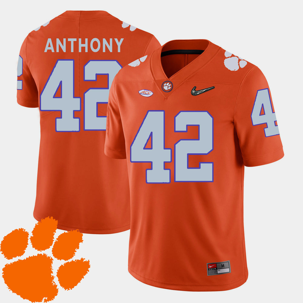 Clemson Tigers #42 Stephone Anthony College Football Jersey Stitched