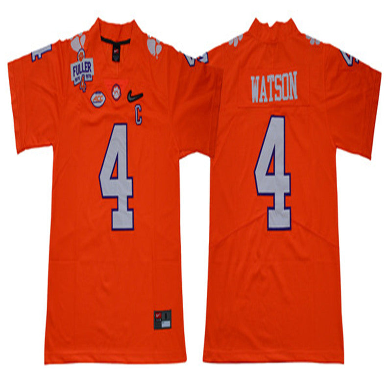 Clemson Tigers #4 Deshaun Watson football Jersey Stitched