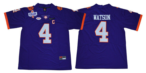 Clemson Tigers #4 Deshaun Watson football Jersey Stitched