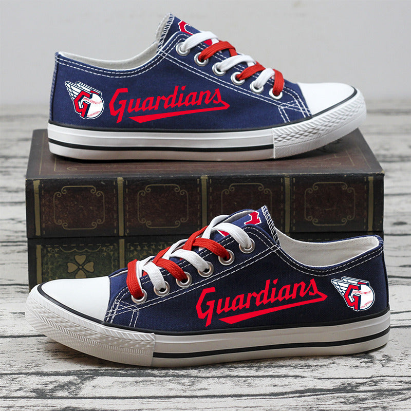 Cleveland Guardians Low Top Canvas Sport Sneakers Shoes For Men Women Fans