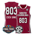 Cock Gang Jersey #803 South Carolina 2026 Final Four Stitched Garnet