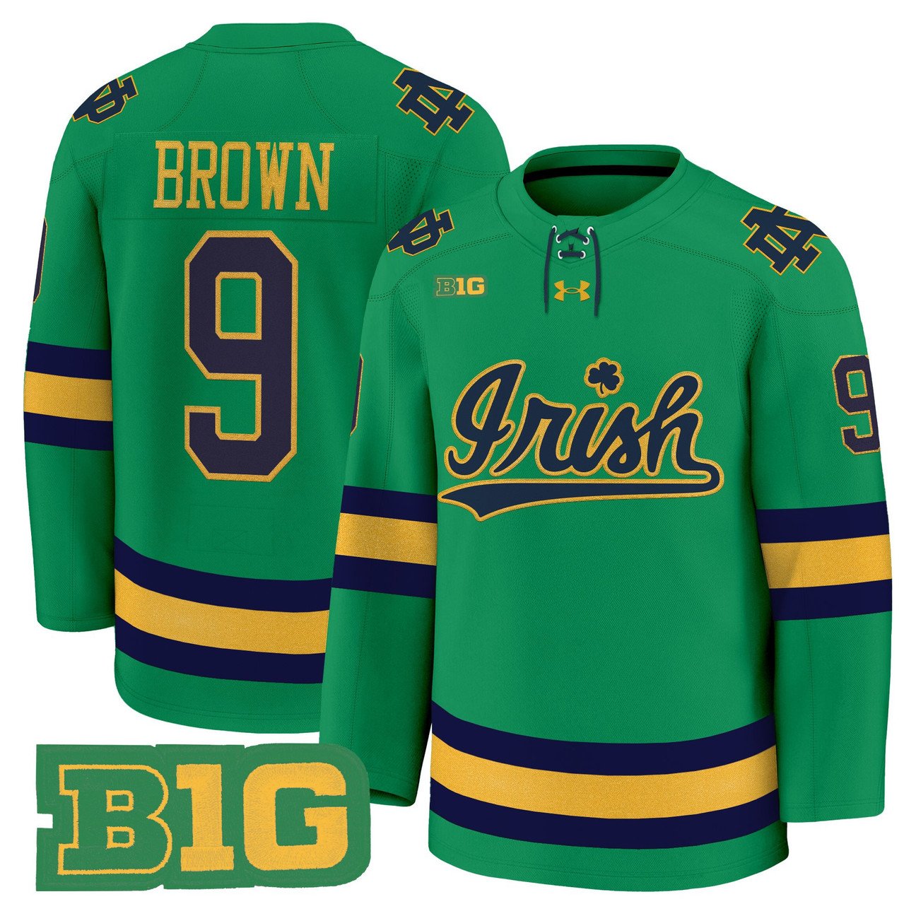 Cole Brown Jersey #9 Notre Dame Fighting Irish 2025-26 Premium Stitched