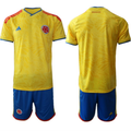 Colombia Team Blank Yellow 2026 World Cup Home Soccer Jersey Suit