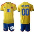 Colombia Team Custom Yellow 2026 World Cup Home Soccer Jersey Suit