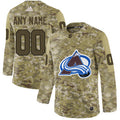 Colorado Avalanche Camo Customized Jersey Stitched