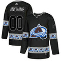 Colorado Avalanche Custom Black Team Logos Fashion Jersey Stitched