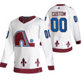 Colorado Avalanche Custom White 2020-21 Alternate Player NHL Jersey Stitched
