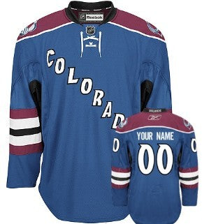 Colorado Avalanche Customized Blue Third Jersey Stitched