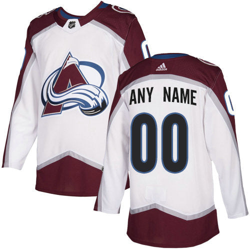 Colorado Avalanche NHL White Customized Jersey Stitched