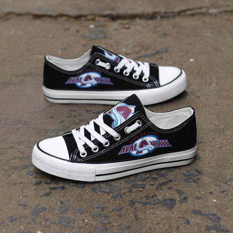 Colorado Avalanche  Low Top Canvas Sport Sneakers Shoes For Men Women Fans