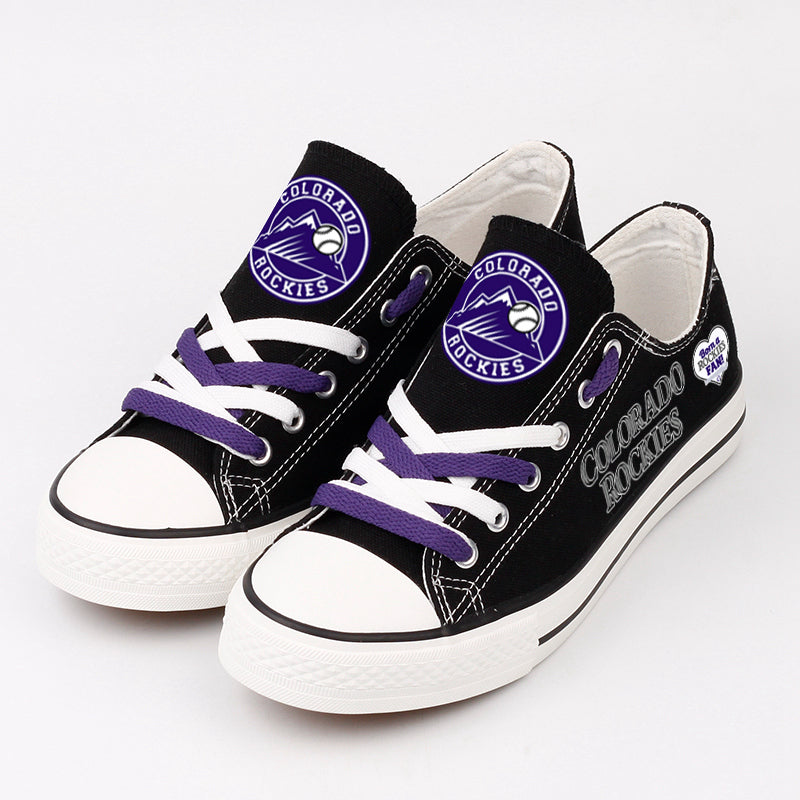 Colorado Rockies Limited Print Low Top Canvas Shoes Sport Sneakers For Men Women Fans