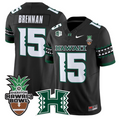 Colt Brennan Jersey #15 Hawai'i Rainbow 2025 Hawai'i Bowl Stitched