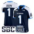 Colton Joseph Jersey #1 Old Dominion Monarchs 2025 Vapor Stitched Navy Alter