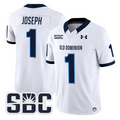 Colton Joseph Jersey #1 Old Dominion Monarchs 2025 Vapor Stitched White