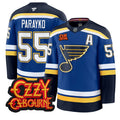 Colton Parayko Jersey #55 St. Louis Blues Ozzy Osbourne Patch Stitched