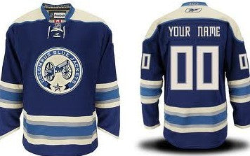 Columbus Blue Jackets Customized Blue Third Jersey Stitched