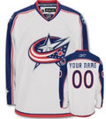 Columbus Blue Jackets Mens Customized White Jersey Stitched