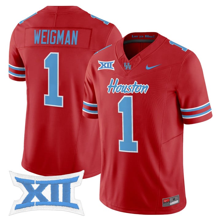 Conner Weigman Jersey #1 Houston Cougars 2025 Oilers Inspired Stitched