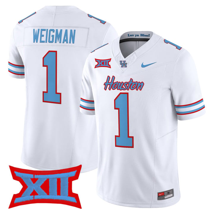 Conner Weigman Jersey #1 Houston Cougars 2025 Oilers Inspired Stitched