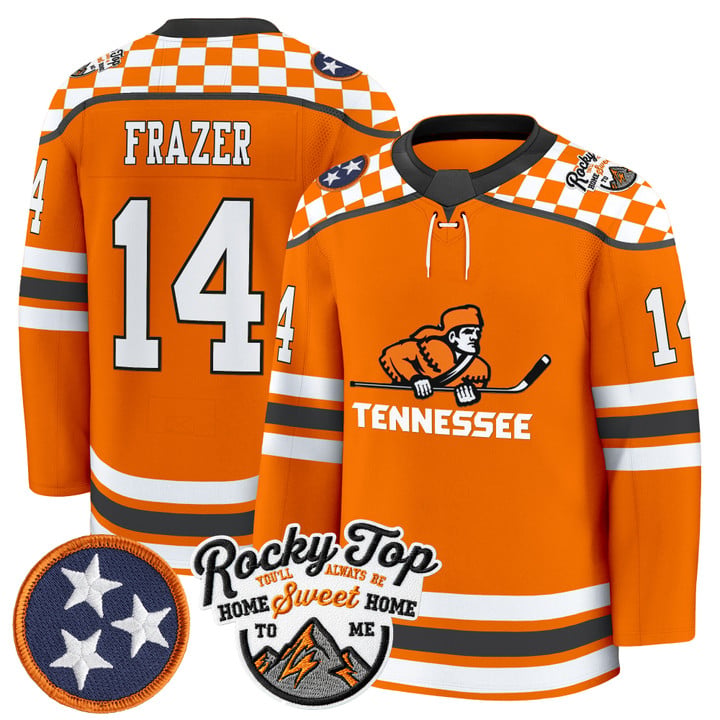 Connor Frazer Jersey #14 Tennessee Volunteers 2025-26 Premium Stitched
