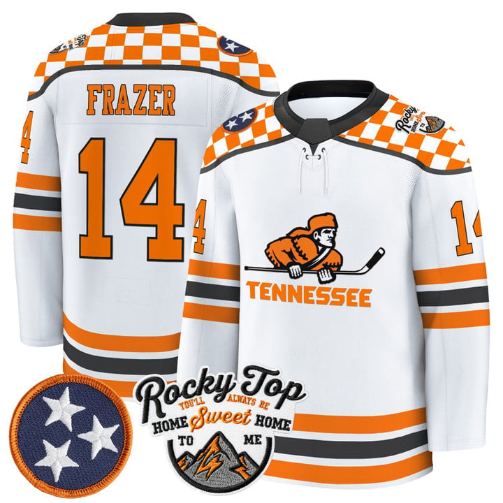 Connor Frazer Jersey #14 Tennessee Volunteers 2025-26 Premium Stitched